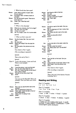 bộ cambridge young learners english tests 6 starters answer booklet - Ảnh 5