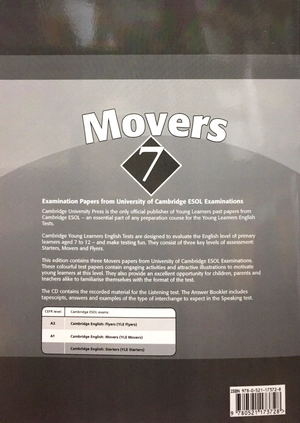 bộ cambridge young learners english tests 7 movers answer booklet - Ảnh 10