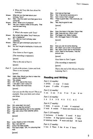 bộ cambridge young learners english tests 7 movers answer booklet - Ảnh 5