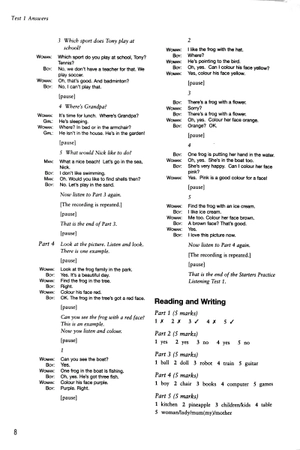 bộ cambridge young learners english tests 7 starters answer booklet - Ảnh 5