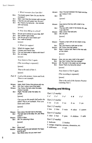 bộ cambridge young learners english tests second edition starters 3 answer booklet - Ảnh 5