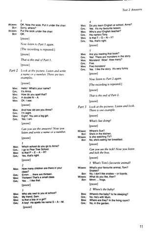 bộ cambridge young learners english tests second edition starters 3 answer booklet - Ảnh 8