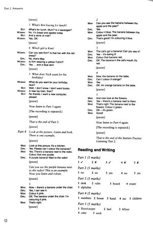 bộ cambridge young learners english tests second edition starters 3 answer booklet - Ảnh 9