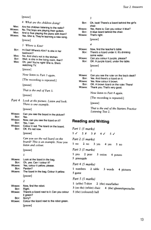 bộ cambridge young learners english tests starters 5 answer booklet - Ảnh 10