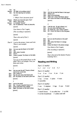 bộ cambridge young learners english tests starters 5 answer booklet - Ảnh 5