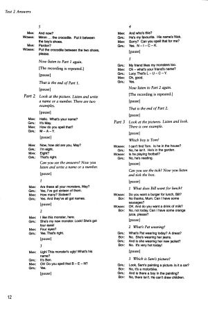 bộ cambridge young learners english tests starters 5 answer booklet - Ảnh 9