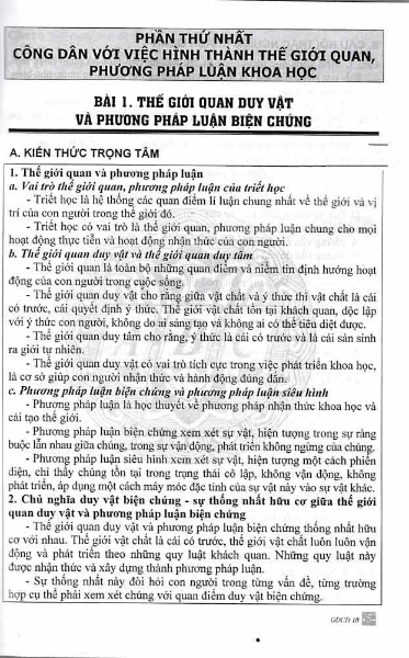 bộ câu hỏi trắc nghiệm khách quan giáo dục công dân 10 - Ảnh 3