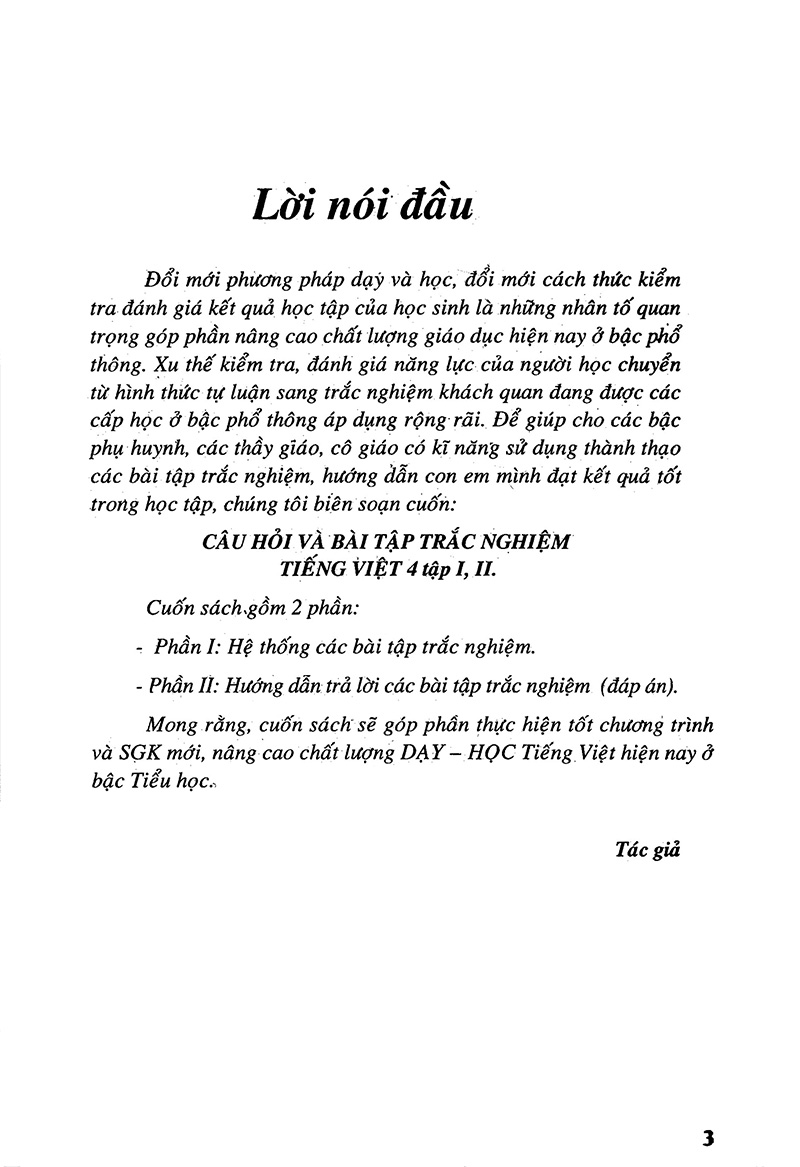 bộ câu hỏi và bài tập trắc nghiệm tiếng việt 4 - tập 1 - Ảnh 4