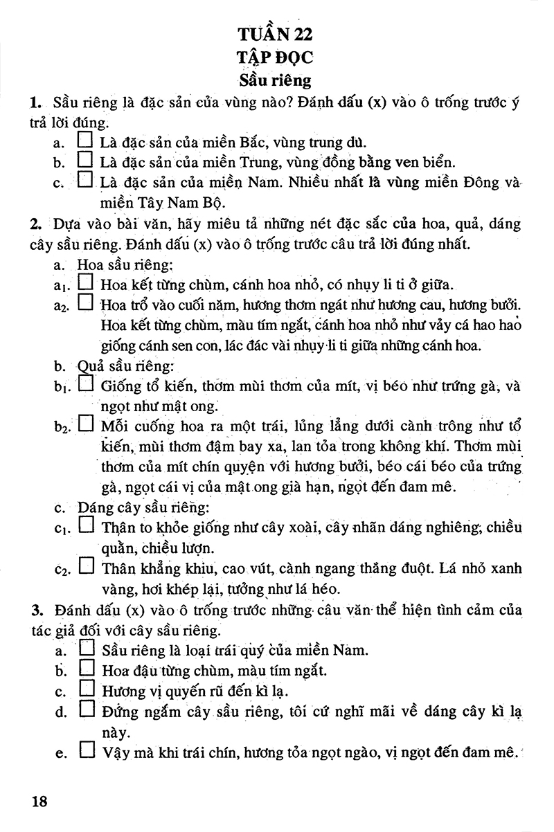 bộ câu hỏi và bài tập trắc nghiệm tiếng việt 4 - tập 2 - Ảnh 17