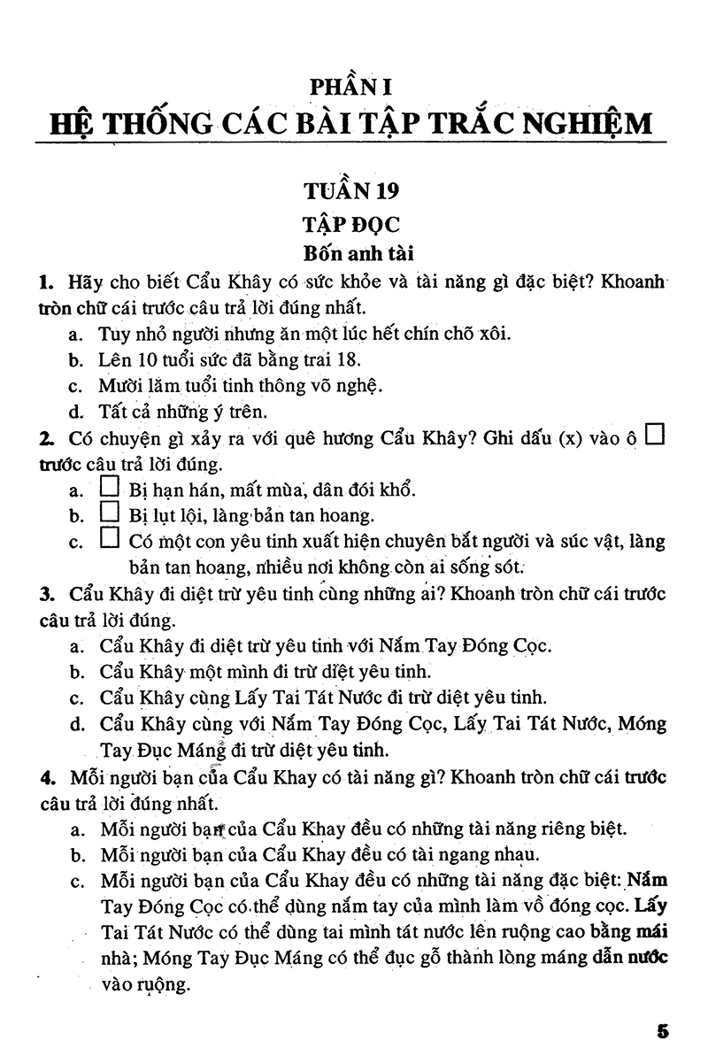 bộ câu hỏi và bài tập trắc nghiệm tiếng việt 4 - tập 2 - Ảnh 4