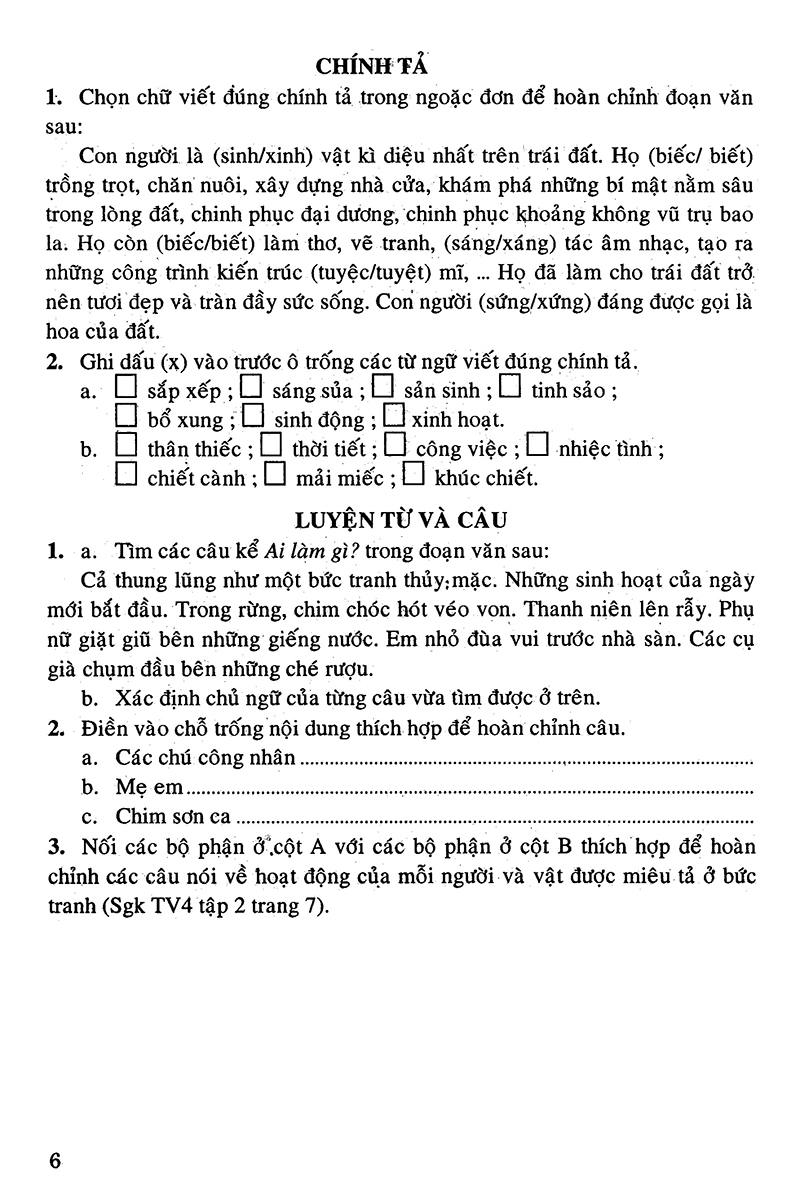 bộ câu hỏi và bài tập trắc nghiệm tiếng việt 4 - tập 2 - Ảnh 5