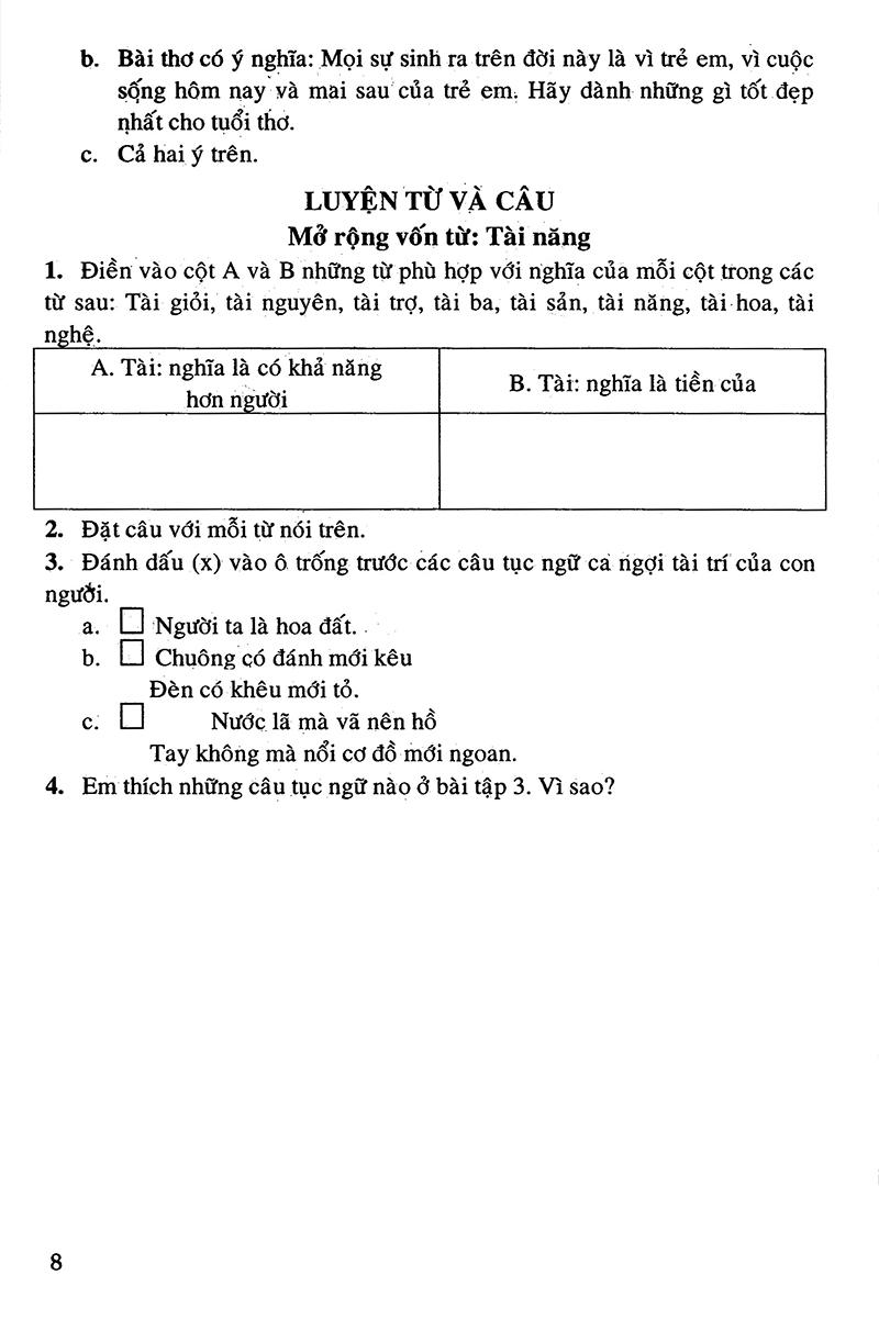 bộ câu hỏi và bài tập trắc nghiệm tiếng việt 4 - tập 2 - Ảnh 7
