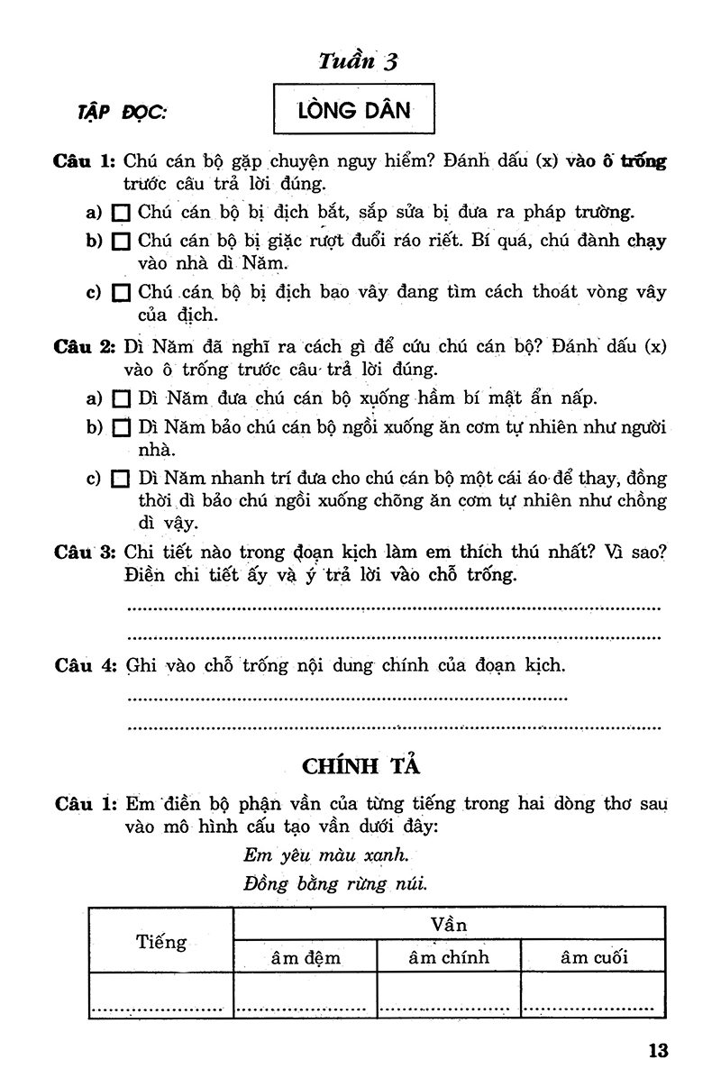 bộ câu hỏi và bài tập trắc nghiệm tiếng việt 5 - tập 1 - Ảnh 12