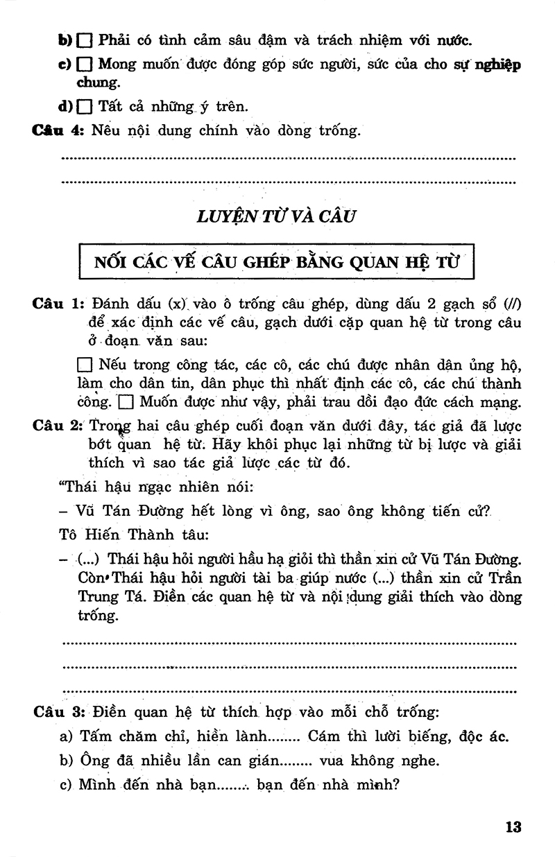 bộ câu hỏi và bài tập trắc nghiệm tiếng việt 5 - tập 2 - Ảnh 13