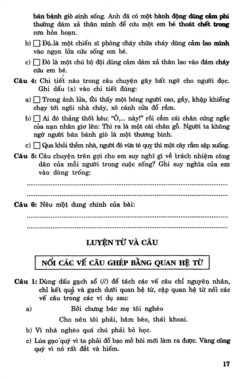bộ câu hỏi và bài tập trắc nghiệm tiếng việt 5 - tập 2 - Ảnh 17