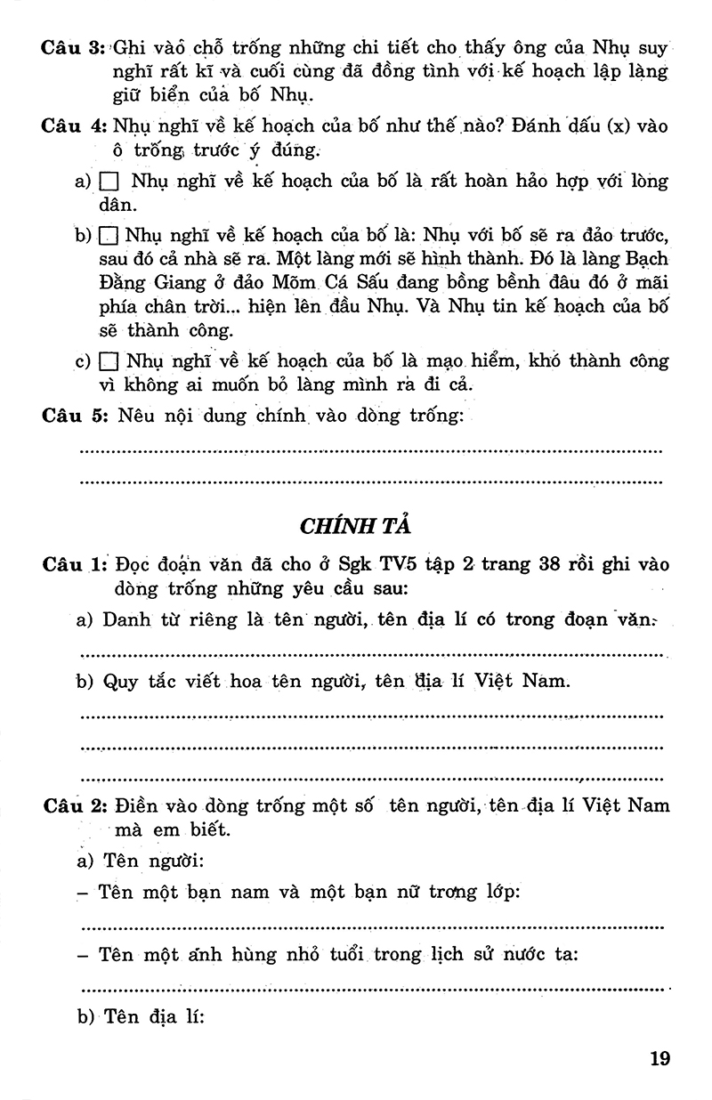 bộ câu hỏi và bài tập trắc nghiệm tiếng việt 5 - tập 2 - Ảnh 19