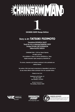 bộ chainsaw man 1 (english edition) - Ảnh 4