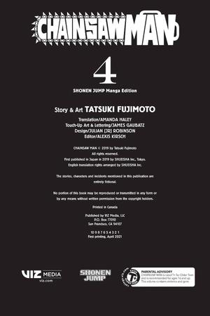 bộ chainsaw man 4 (english edition) - Ảnh 4