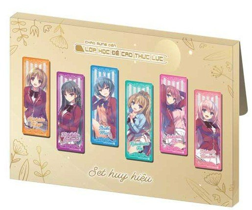 bộ chào mừng đến lớp học đề cao thực lực - tập 4.5 - bản giới hạn - tặng kèm set huy hiệu + id card kèm phong bì + box giấy - Ảnh 5