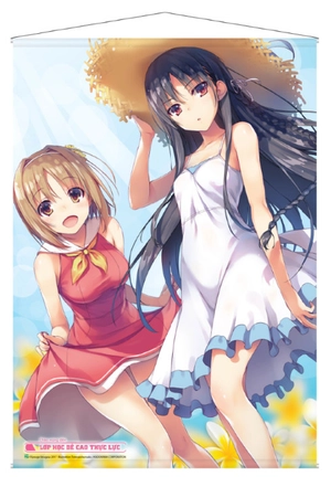 bộ chào mừng đến lớp học đề cao thực lực - tập 6 - bản giới hạn - tặng kèm tapestry summer girls a1 + id card nhựa kèm phong bì đen + set 2 postcard flower - Ảnh 3