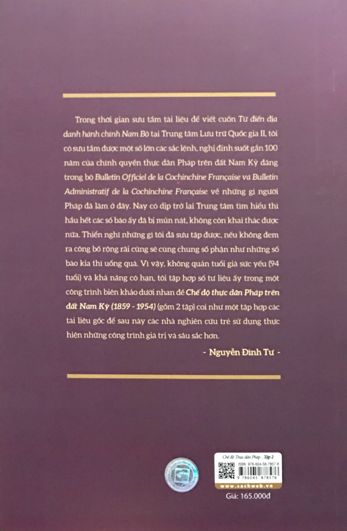 bộ chế độ thực dân pháp trên đất nam kỳ 1859-1954 - tập 2 (tái bản 2018) - Ảnh 10