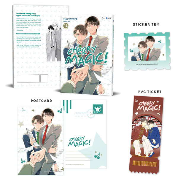 Bộ Cherry Magic - Tập 14 - Bản Đặc Biệt - Tặng Kèm Sticker Tem + Ticket PVC + Postcard 2 Mặt Bồi Cứng