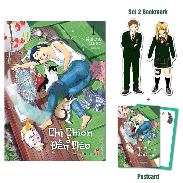 Bộ Chị Chion Ở Đền Mèo - Tập 1 - Tặng Kèm 2 Bookmark + 1 Postcard