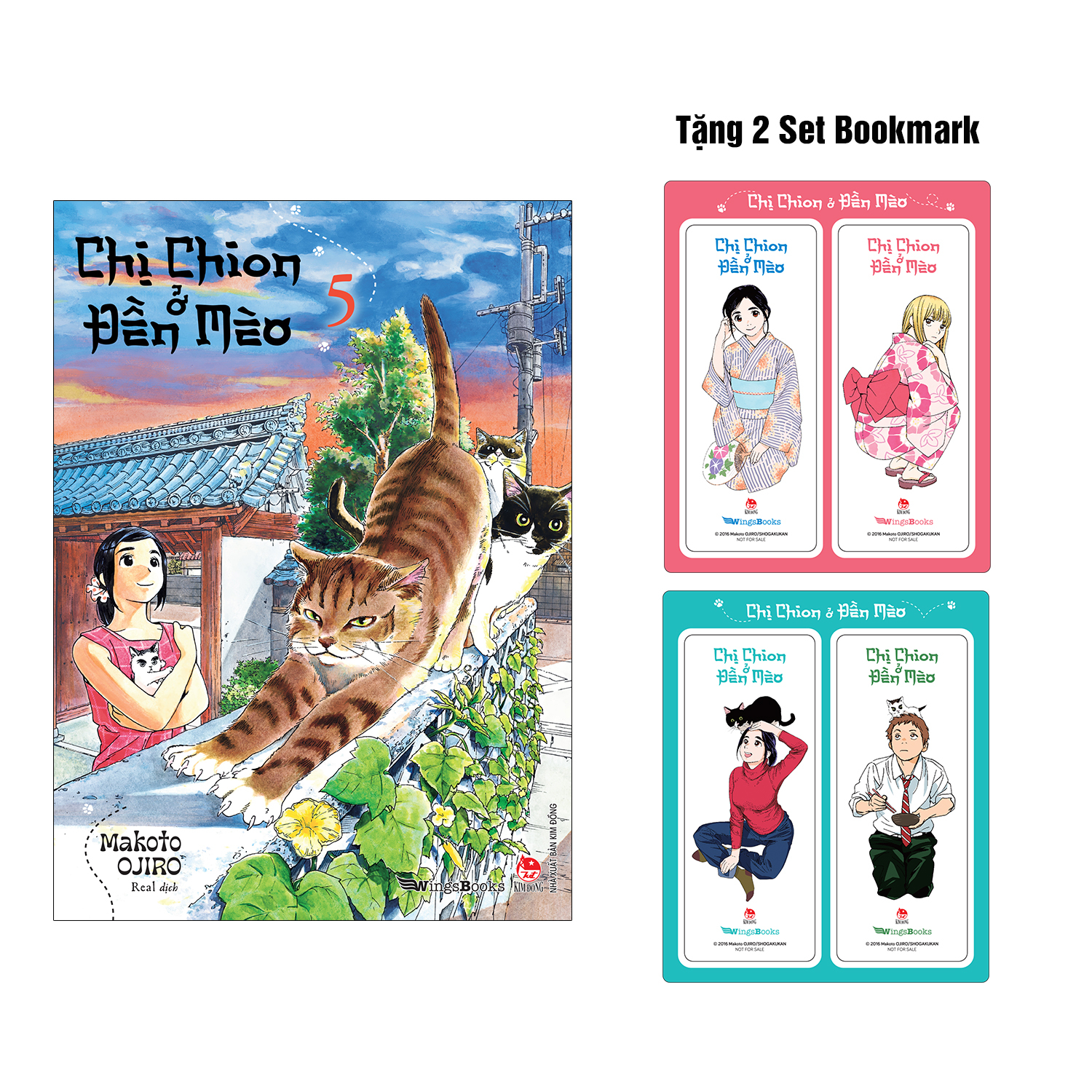 Bộ Chị Chion Ở Đền Mèo - Tập 5 - Tặng Kèm 2 Set Bookmark - Ảnh 2