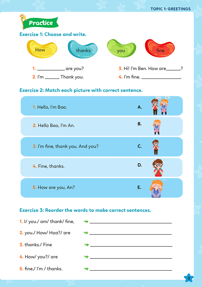 bộ chinh phục 100 cấu trúc ngữ pháp tiếng anh tiểu học - tập 1 - Ảnh 9