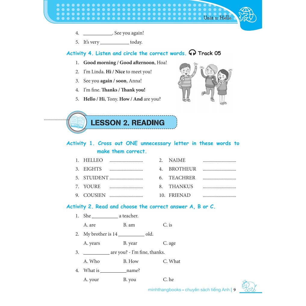 bộ chinh phục 4 kỹ năng tiếng anh nghe - nói - đọc - viết lớp 3 - tập 1 - Ảnh 5