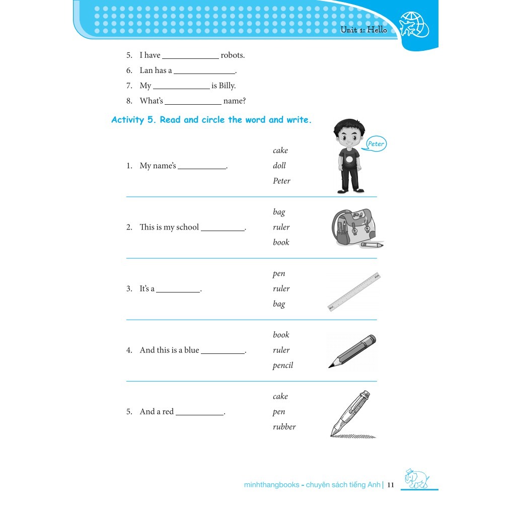 bộ chinh phục 4 kỹ năng tiếng anh nghe - nói - đọc - viết lớp 3 - tập 1 - Ảnh 7