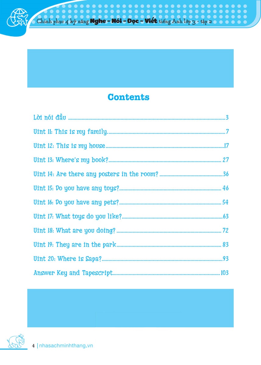 bộ chinh phục 4 kỹ năng tiếng anh nghe - nói - đọc - viết lớp 3 - tập 2 - Ảnh 3