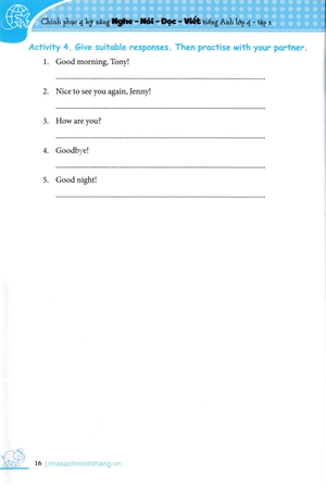 bộ chinh phục 4 kỹ năng tiếng anh nghe - nói - đọc - viết lớp 4 - tập 1 - Ảnh 15