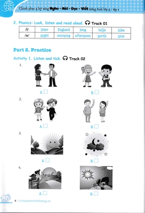 bộ chinh phục 4 kỹ năng tiếng anh nghe - nói - đọc - viết lớp 4 - tập 1 - Ảnh 8