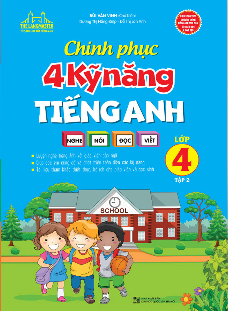 bộ chinh phục 4 kỹ năng tiếng anh nghe - nói - đọc - viết lớp 4 - tập 2 - Ảnh 2
