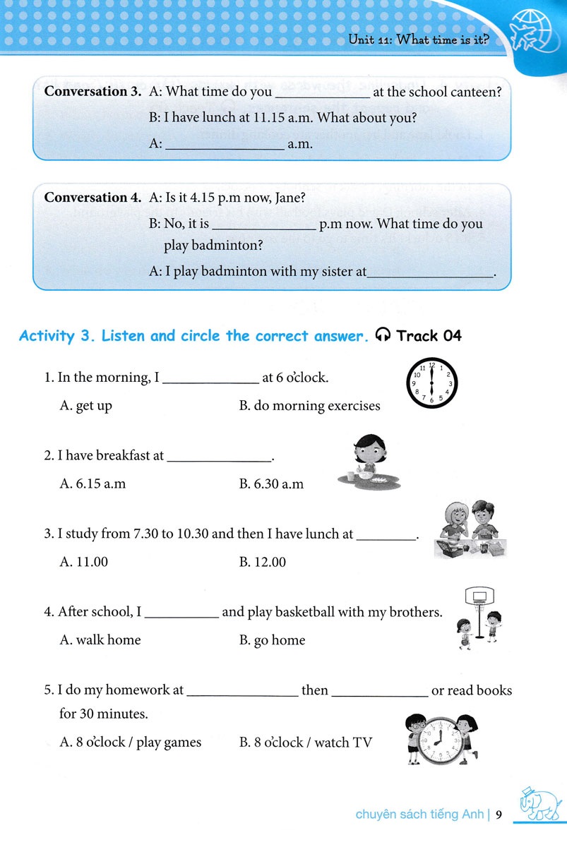 bộ chinh phục 4 kỹ năng tiếng anh nghe - nói - đọc - viết lớp 4 - tập 2 - Ảnh 8