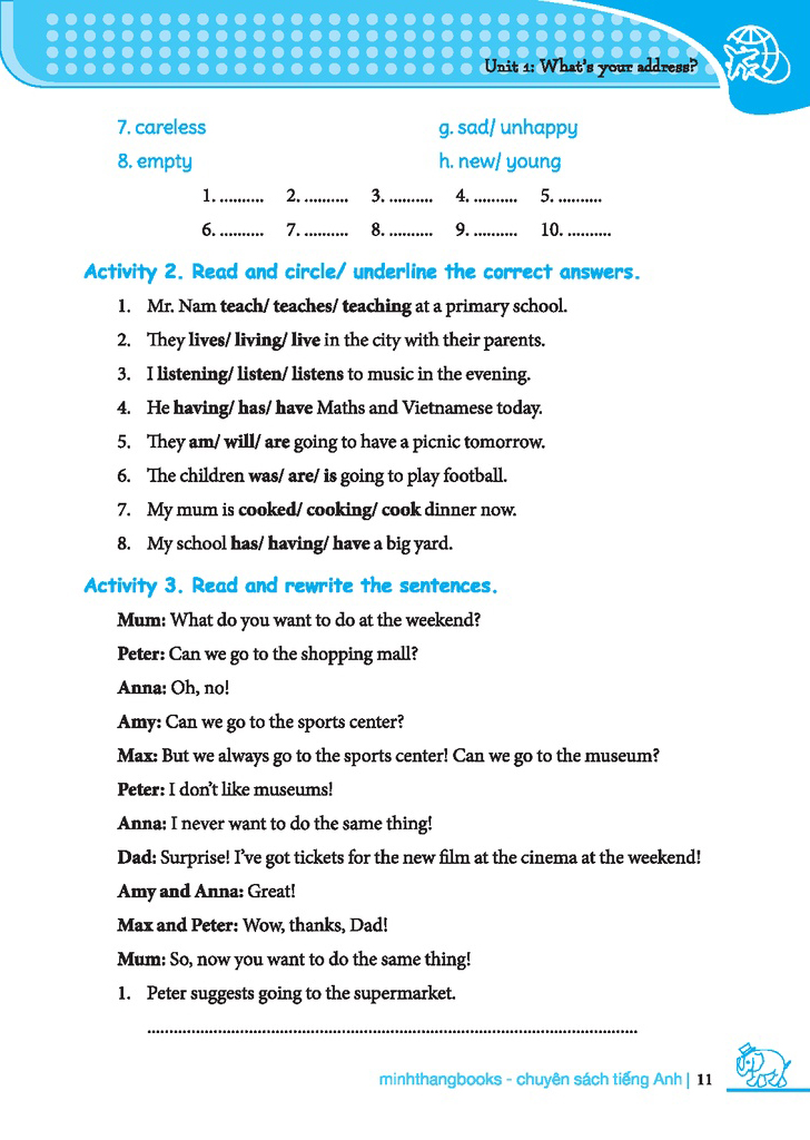 bộ chinh phục 4 kỹ năng tiếng anh nghe - nói - đọc - viết lớp 5 - tập 1 - Ảnh 8