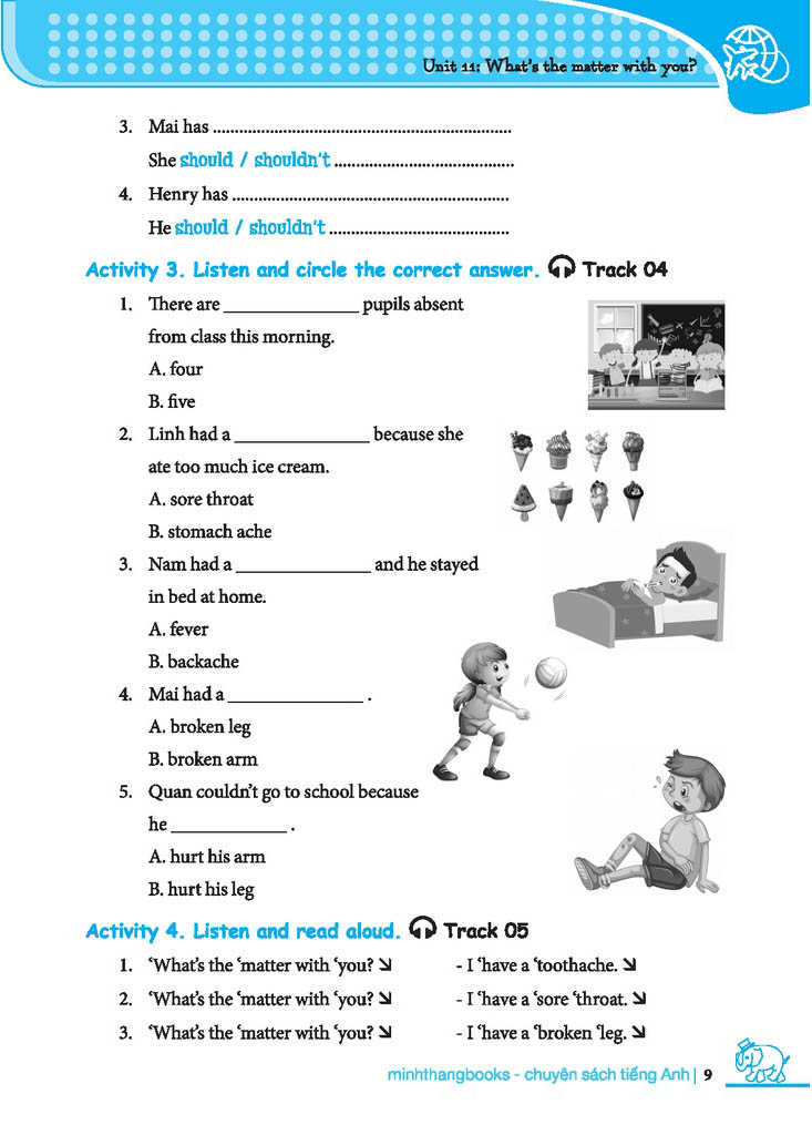 bộ chinh phục 4 kỹ năng tiếng anh nghe - nói - đọc - viết lớp 5 - tập 2 - Ảnh 11