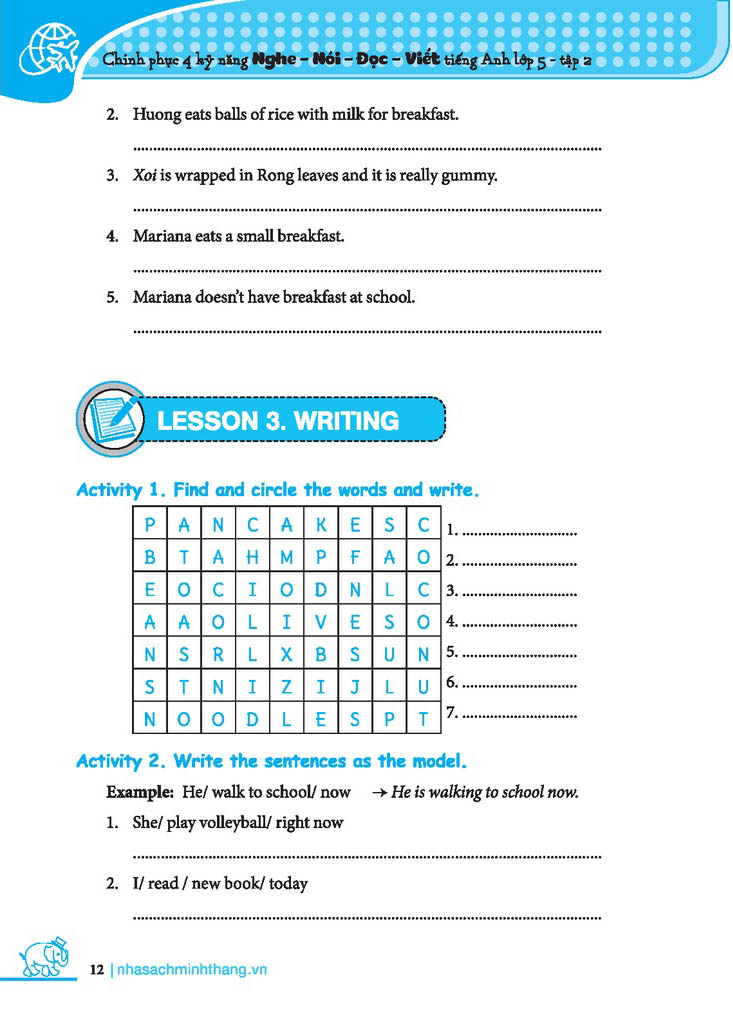 bộ chinh phục 4 kỹ năng tiếng anh nghe - nói - đọc - viết lớp 5 - tập 2 - Ảnh 16