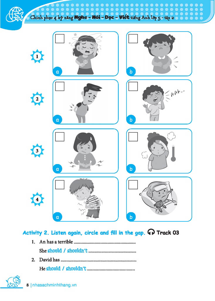 bộ chinh phục 4 kỹ năng tiếng anh nghe - nói - đọc - viết lớp 5 - tập 2 - Ảnh 8