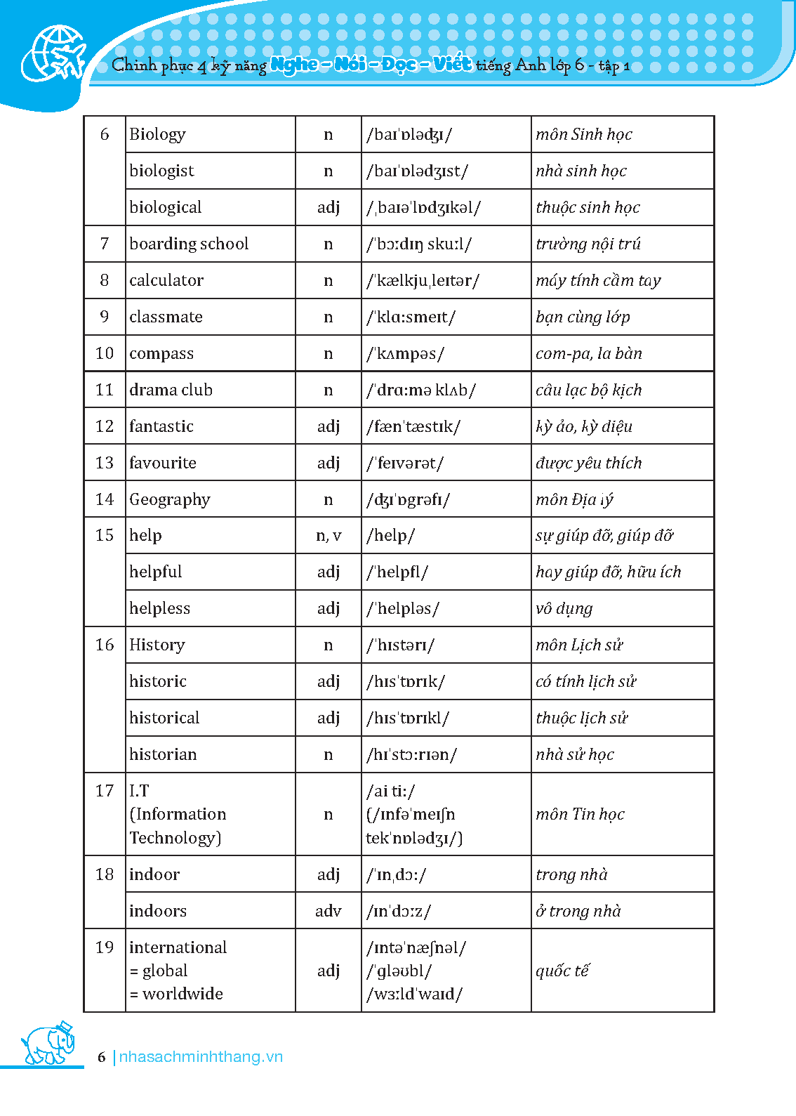 bộ chinh phục 4 kỹ năng tiếng anh nghe - nói - đọc - viết lớp 6 - tập 1 (tái bản 2021) - Ảnh 4
