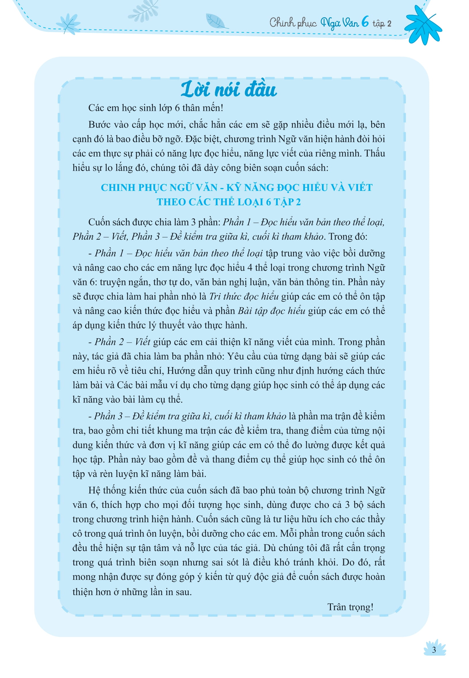 Bộ Chinh Phục Ngữ Văn - Kỹ Năng Đọc Hiểu Và Viết Theo Các Thể Loại Lớp 6 - Tập 2 - Ảnh 4