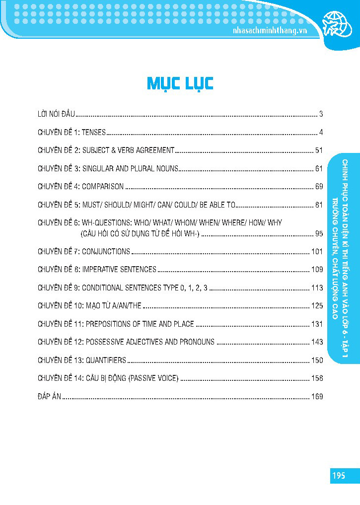 bộ chinh phục toàn diện kì thi tiếng anh trường chuyên, chất lượng cao vào lớp 6 - tập 1 - Ảnh 3