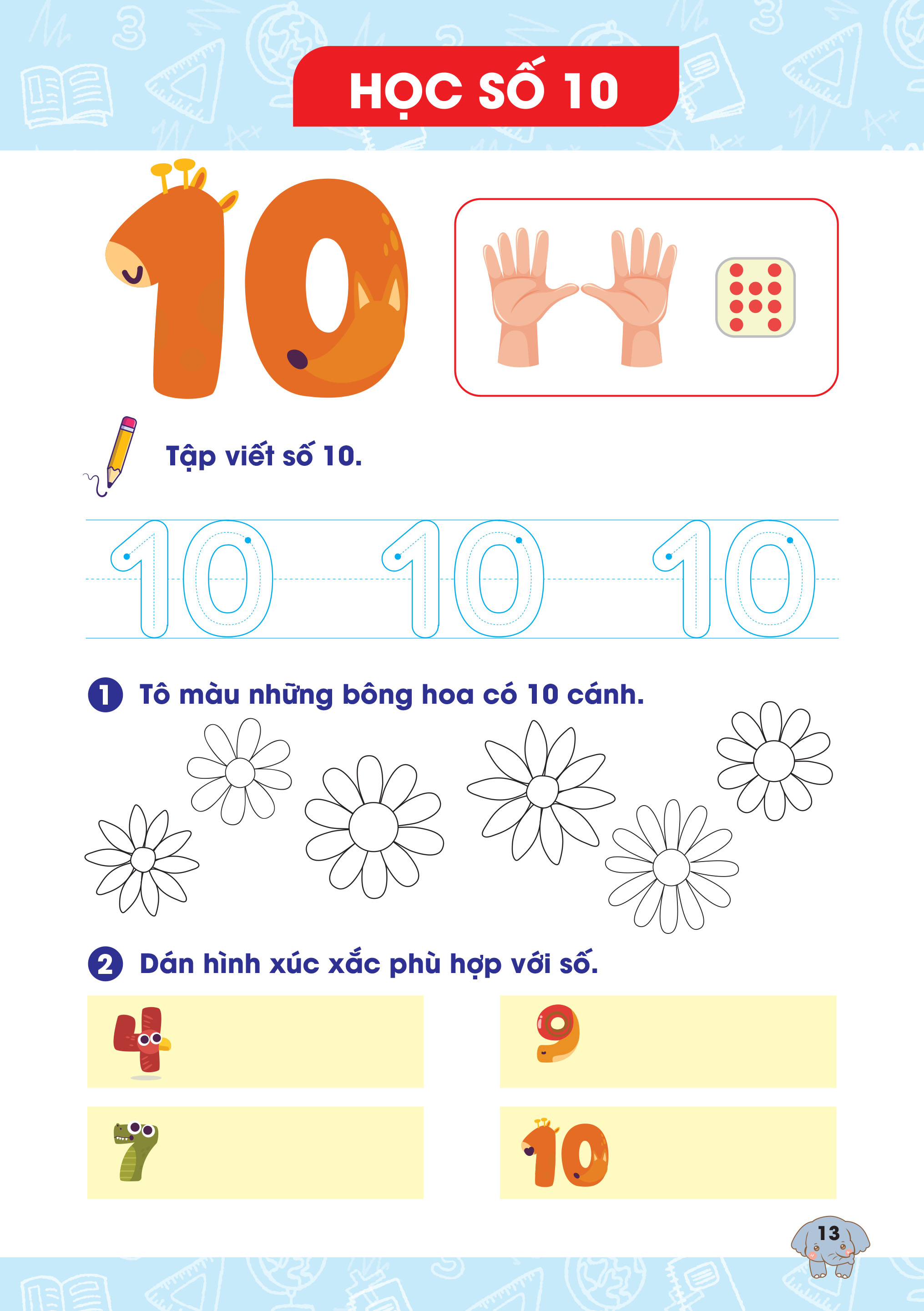 Bộ Chinh Phục Toán Theo Phương Pháp Giáo Dục Thông Minh Montessori Cho Trẻ 3-6 Tuổi - Tập 1 - Làm Quen Với Số Đếm - Ảnh 6