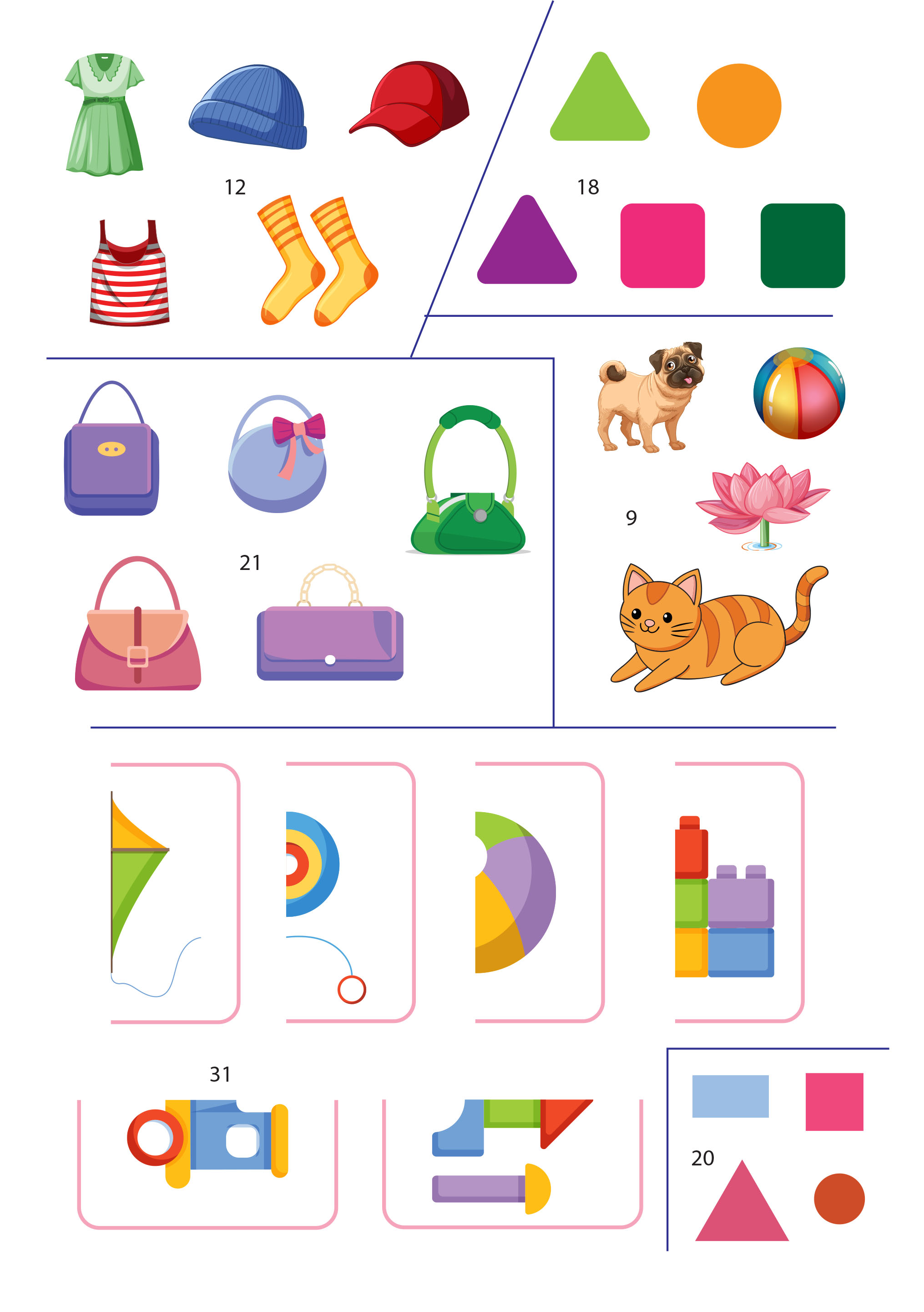 Bộ Chinh Phục Toán Theo Phương Pháp Giáo Dục Thông Minh Montessori Cho Trẻ 3-6 Tuổi - Tập 3 - Hình Khối Và Vị Trí - Ảnh 6