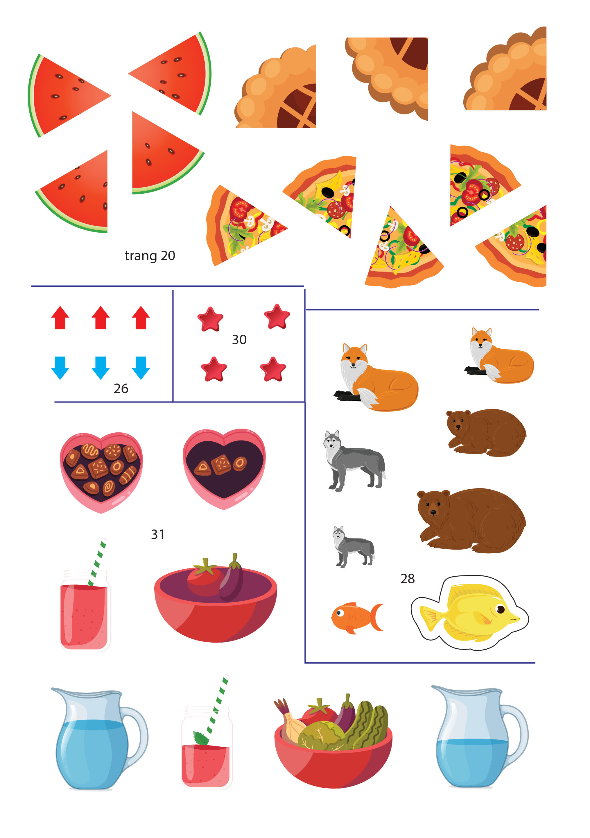 Bộ Chinh Phục Toán Theo Phương Pháp Giáo Dục Thông Minh Montessori Cho Trẻ 3-6 Tuổi - Tập 4 - So Sánh Và Phân Loại - Ảnh 6