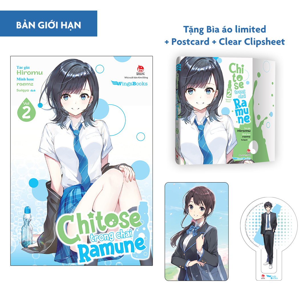bộ chitose trong chai ramune - tập 2 - bản giới hạn - tặng bìa áo limited + postcard + clear clipsheet - Ảnh 2