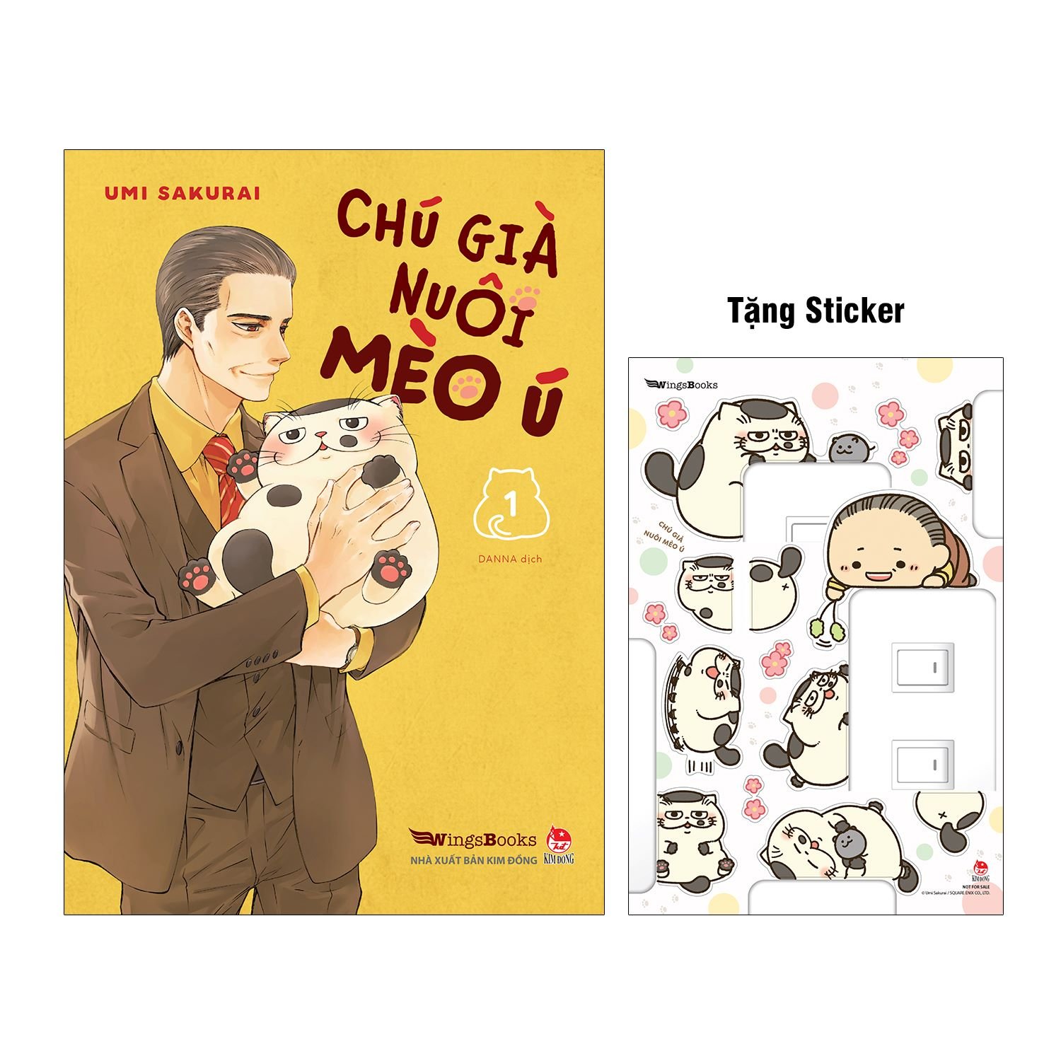 bộ chú già nuôi mèo ú - tập 1 - tặng kèm sticker (tái bản 2024) - Ảnh 2