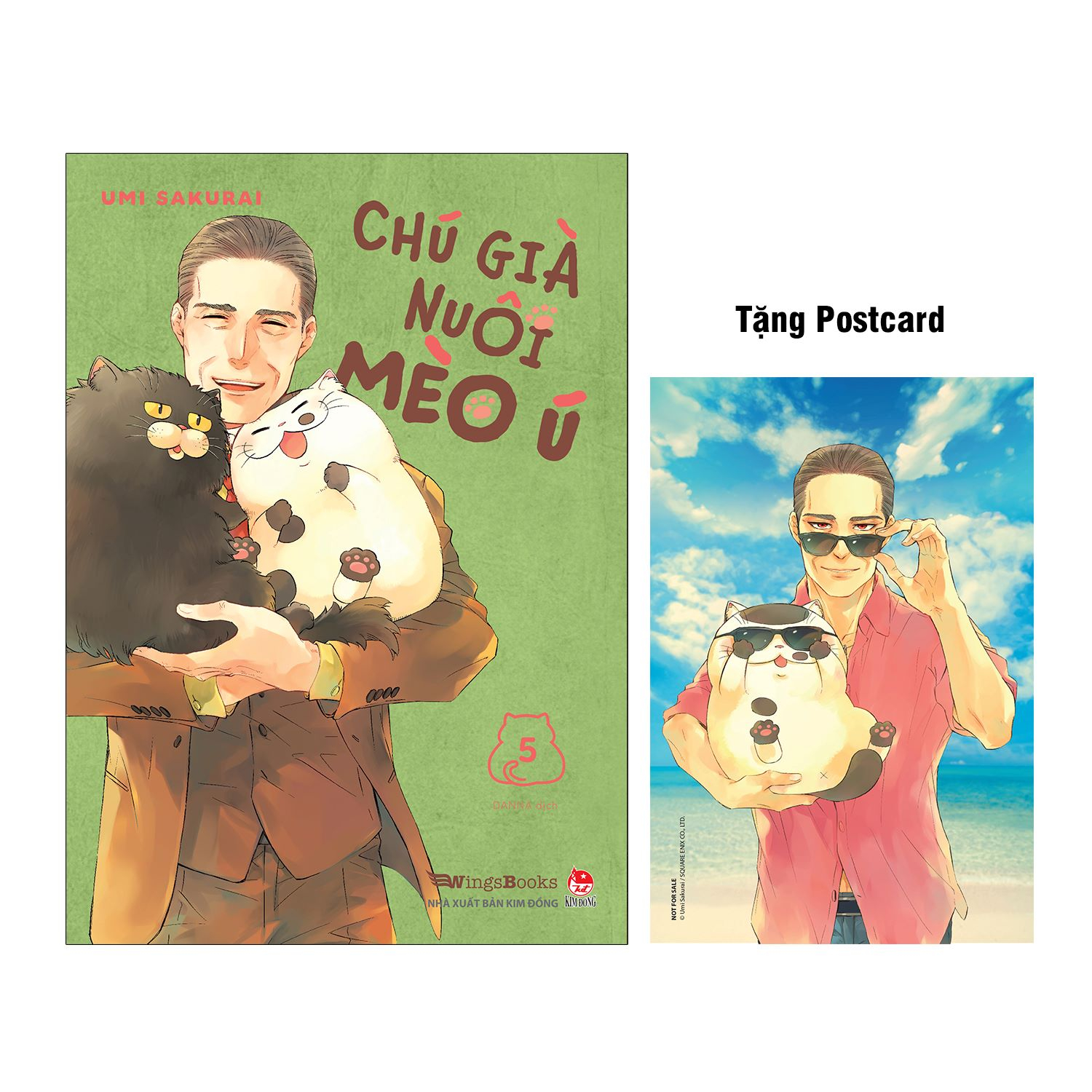 bộ chú già nuôi mèo ú - tập 5 - tặng kèm postcard (tái bản 2024) - Ảnh 2