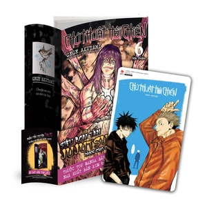 bộ chú thuật hồi chiến - tập 6 - tặng kèm obi và thẻ bo góc nhựa + hộp đựng card chú thuật hồi chiến - Ảnh 3